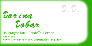 dorina dobar business card